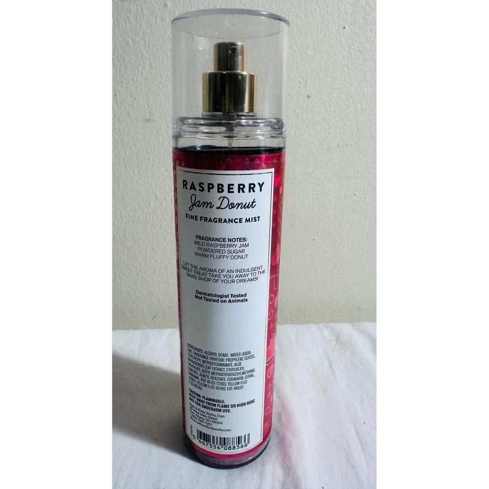 Bath & Body Works Raspberry Jam Donut Fine Fragrance Mist 8 oz Retired NEW Spray